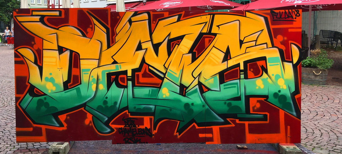 Graffiti Wall - Photo by DETS - dets, rsk, chameleons (2018)