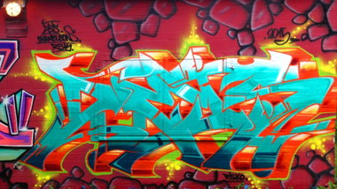 Graffiti Wall - Photo by DETS - dets, rsk, chameleons (2015)