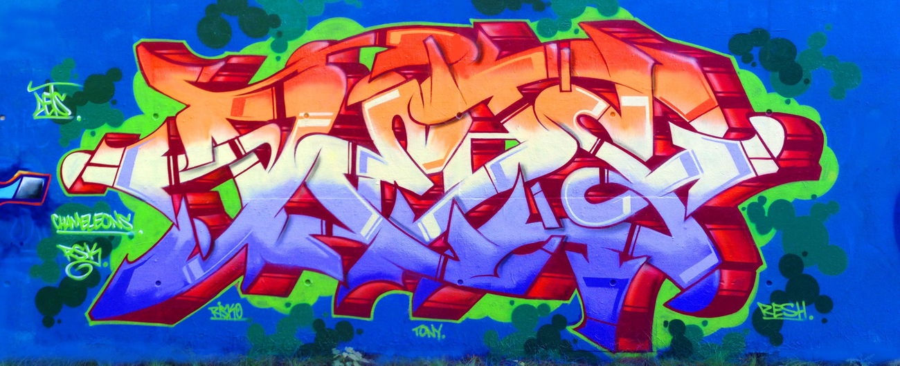 Graffiti Wall - Photo by DETS - dets, rsk, chameleons (2015)