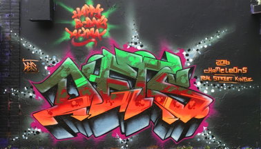 Graffiti Wall - Photo by DETS - dets, rsk, chameleons (2016)