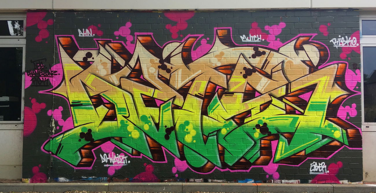 Graffiti Wall - Photo by DETS - dets, rsk, chameleons (2018)