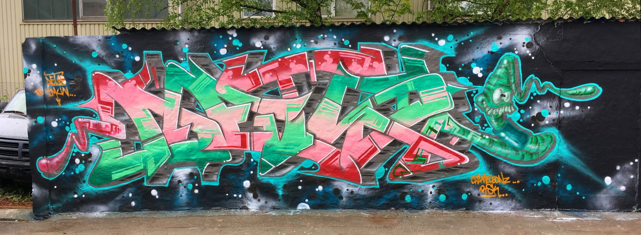 Graffiti Wall - Photo by DETS - rsk, dets, imun