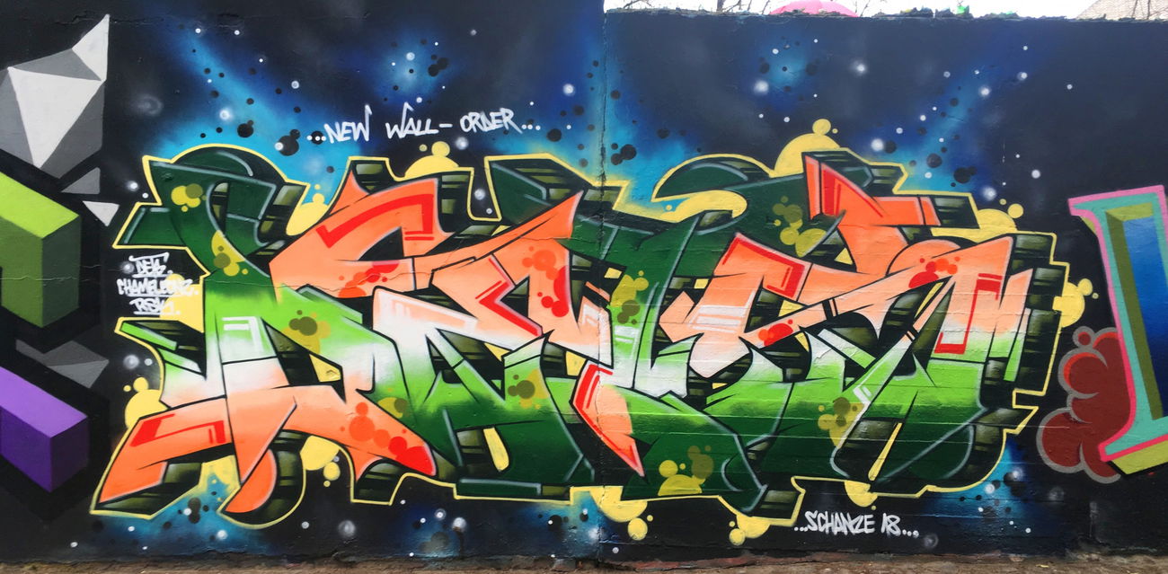 Graffiti Wall - Photo by DETS - rsh, chms (2019)