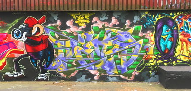 Graffiti Wall - Photo by DETS - dets, rsk, chameleons