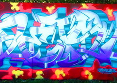 Graffiti Wall - Photo by DETS - ahn, dets, aiwa (2015)