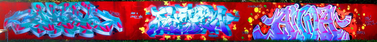 Graffiti Wall - Photo by DETS - ahn, dets, aiwa (2015)