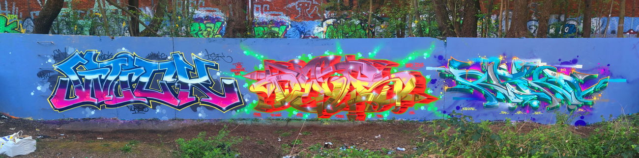 Graffiti Wall - Photo by DETS - wick, dets, risko (2017)