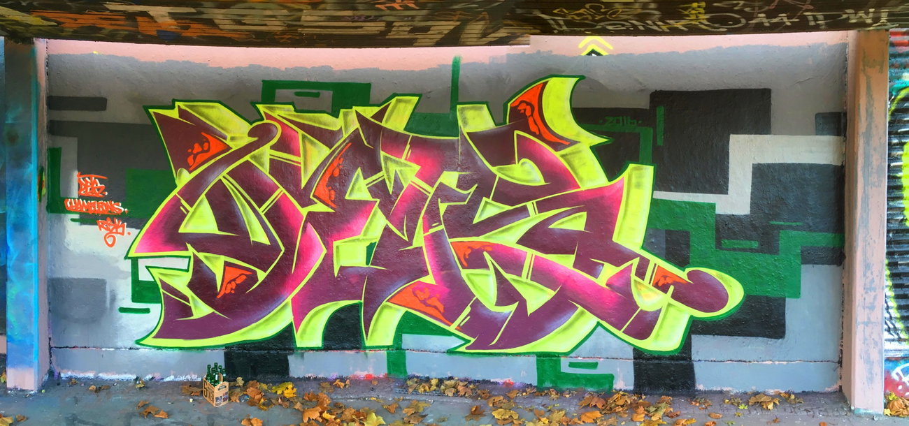 Graffiti Wall - Photo by DETS - dets, chameleons, rsk (2016)