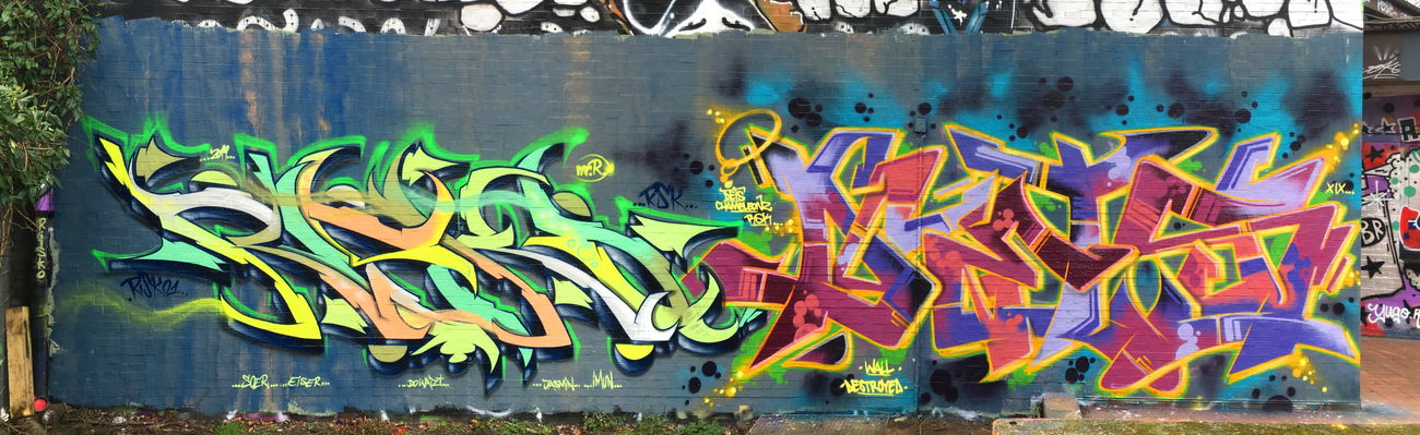 Graffiti Wall - Photo by DETS - dets, rsk, chameleons (2019)