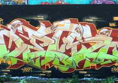 Graffiti Wall - Photo by DETS - chameleons, rsk, risko (2018)