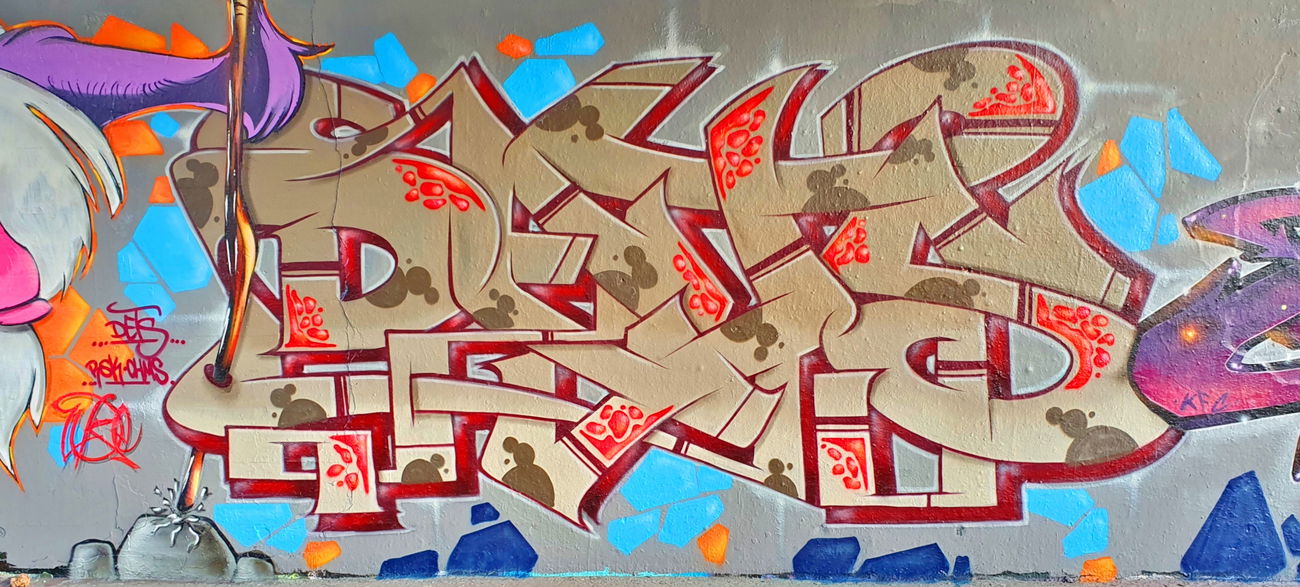 Graffiti Wall - Photo by DETS - dets, rsk, chms (2020)
