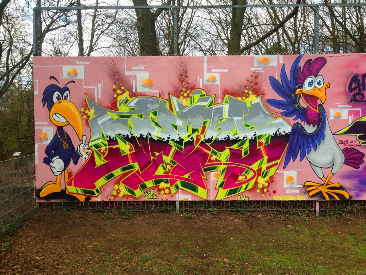 Graffiti Wall - Photo by DETS - dets-rsk-chameleons! (2015)