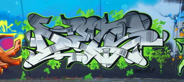 Graffiti Wall - Photo by DETS - dets, rsk, chameleons (2017)