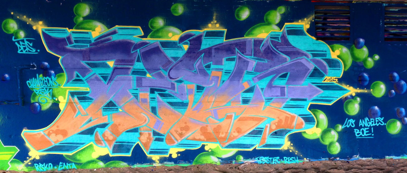 Graffiti Wall - Photo by DETS - dets, rsk, chameleons (2015)