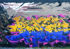 Graffiti Wall - Photo by DETS - rsk, chameleons, badek (2018)