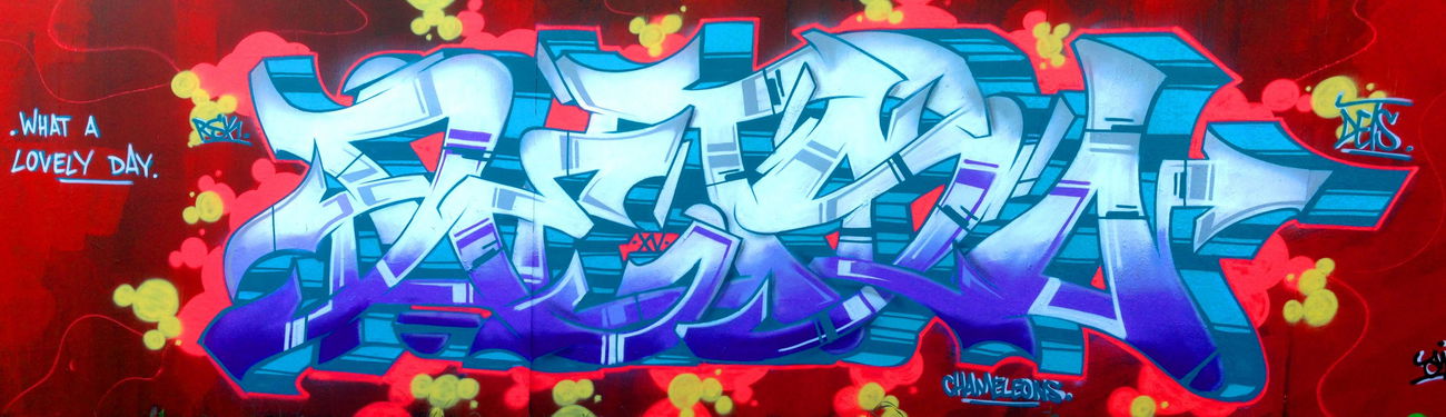 Graffiti Wall - Photo by DETS - dets, rsk, chameleons (2015)