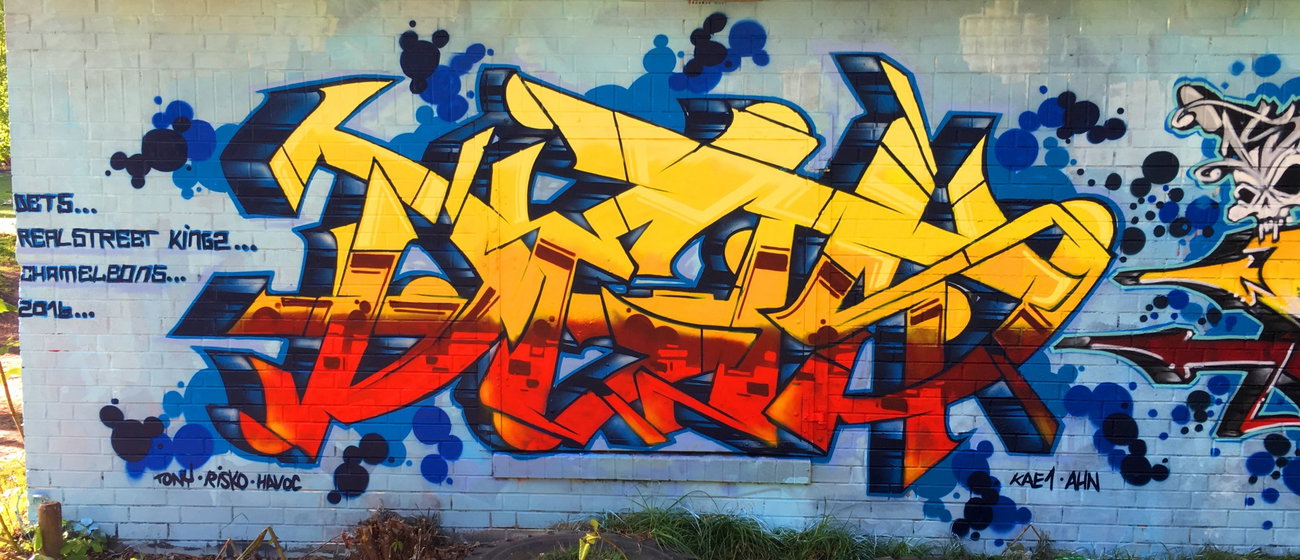 Graffiti Wall - Photo by DETS - dets, imun, uzi (2016)