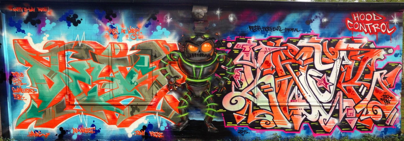 Graffiti Wall - Photo by DETS - resh, birthday (2015)