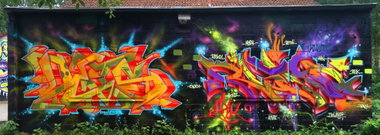 Graffiti Wall - Photo by DETS - dets, risko, chameleons (2016)