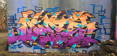 Graffiti Wall - Photo by DETS - in, HH, regnet