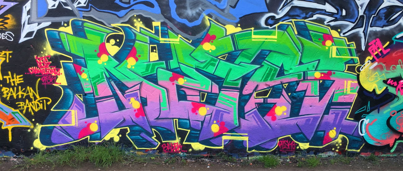 Graffiti Wall - Photo by DETS - wihelmsburg, rsk, chameleons (2019)