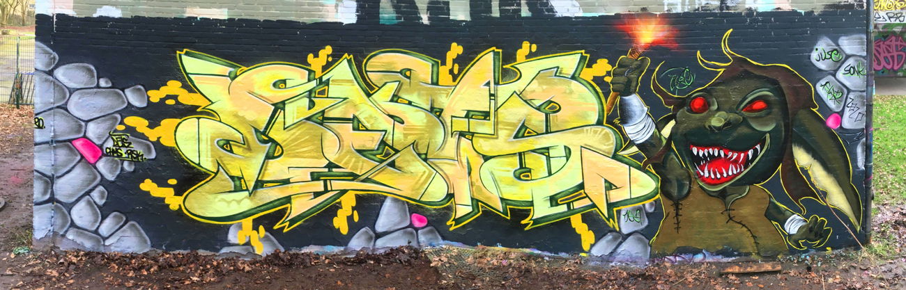 Graffiti Wall - Photo by DETS - dets, rsk, chms (2020)