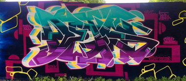 Graffiti Wall - Photo by DETS - ahn, imun, dets (2016)