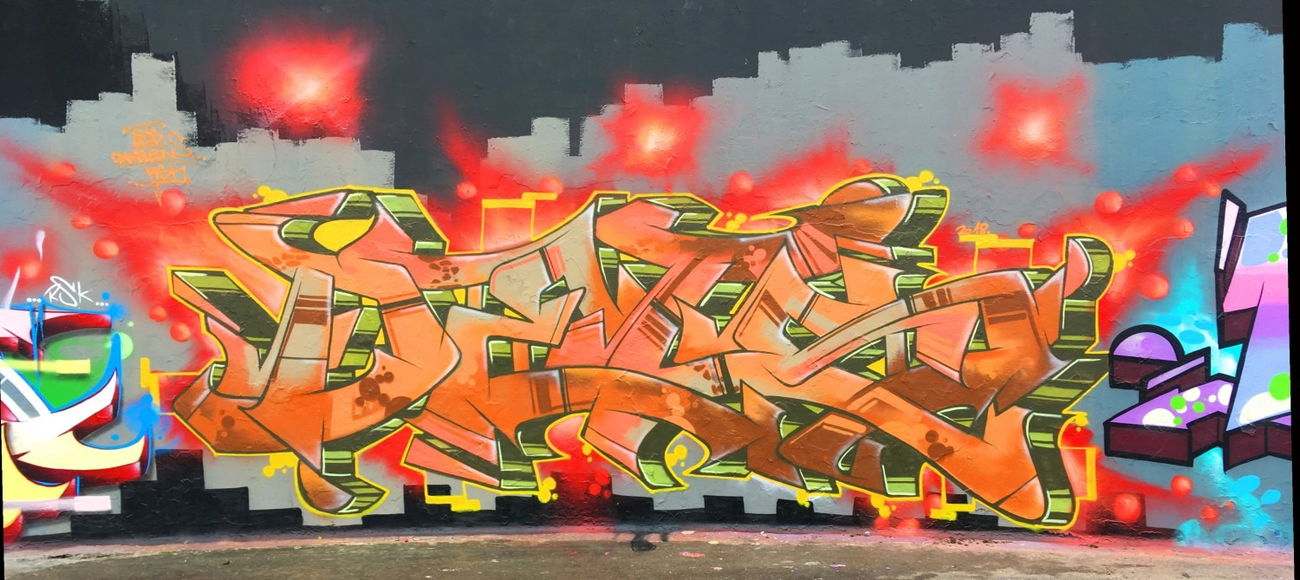 Graffiti Wall - Photo by DETS - dets, rsk, chameleons (2018)