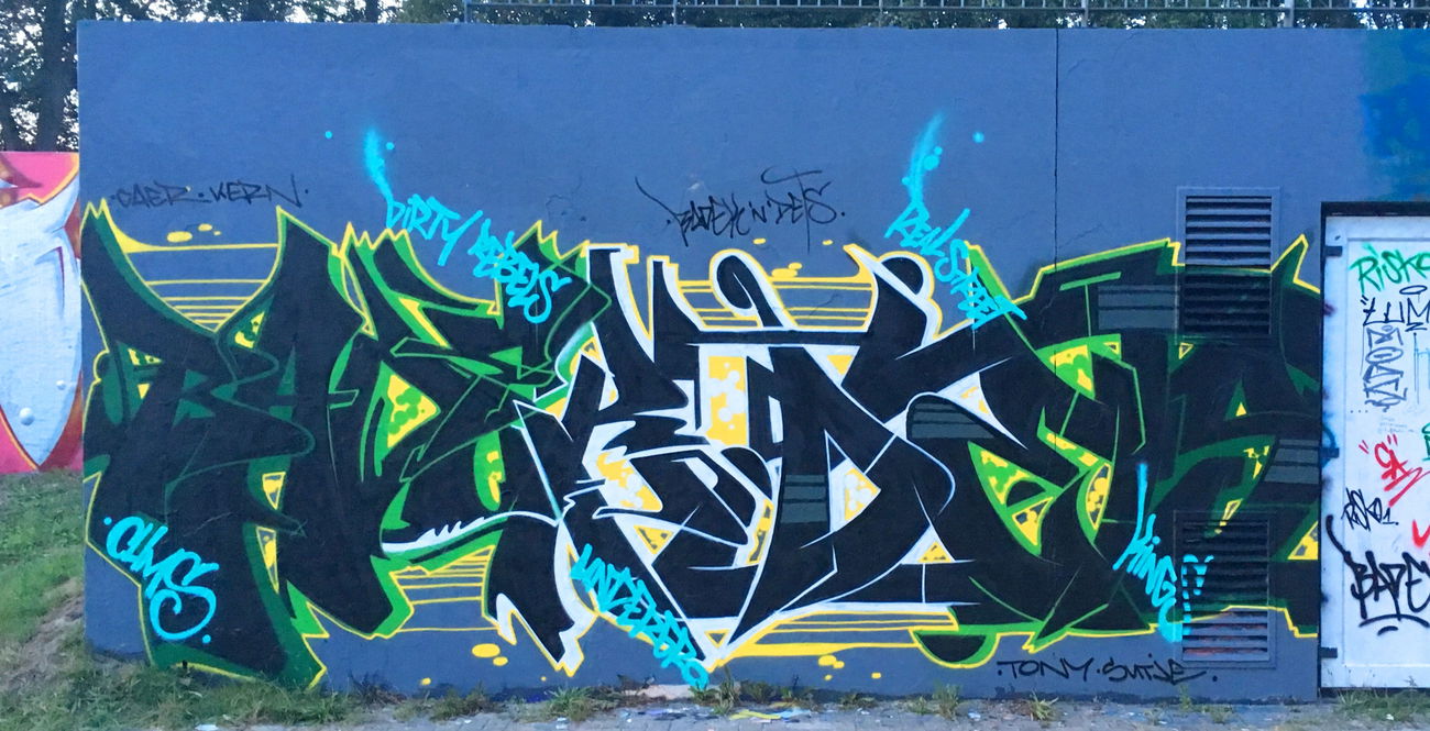Graffiti Wall - Photo by DETS - rsk, chameleons, dets (2019)