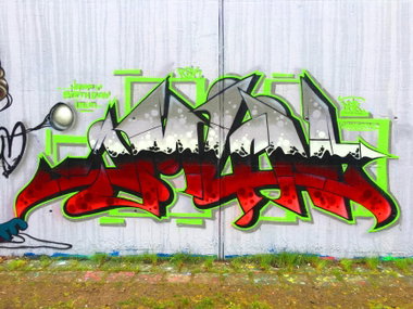 Graffiti Wall - Photo by DETS - dets, rsk, chameleons (2016)