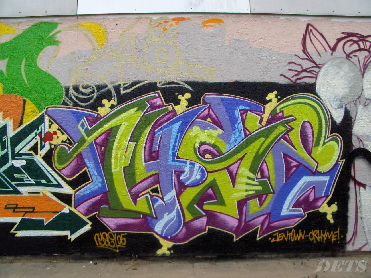 Graffiti Wall - Photo by DETS - nyse, the, cat