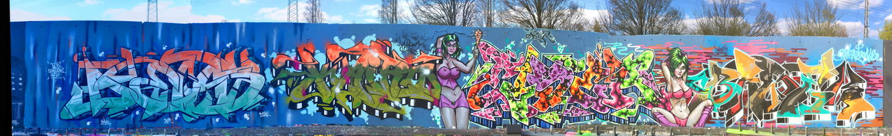 Graffiti Wall - Photo by DETS - dets, kairo, eiser (2019)