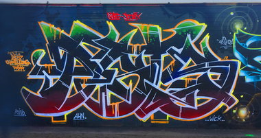 Graffiti Wall - Photo by DETS - dets, chameleons, rsk (2017)