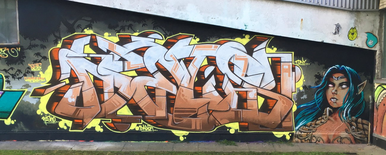 Graffiti Wall - Photo by DETS - dets, chameleons, rsk (2019)