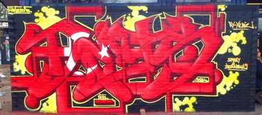 Graffiti Wall - Photo by DETS - spray4paris (2016)