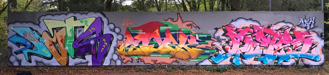 Graffiti Wall - Photo by DETS - dots, badek, dets (2019)