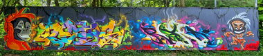 Graffiti Wall - Photo by DETS - dets, rsk, chms (2020)