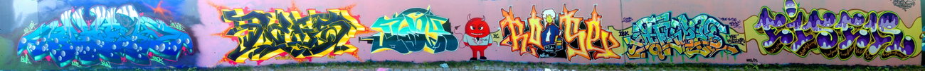 Graffiti Wall - Photo by DETS - ahn, dets, bäx (2015)