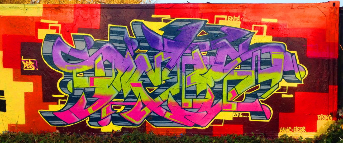 Graffiti Wall - Photo by DETS - dets, rsk, chameleons (2016)