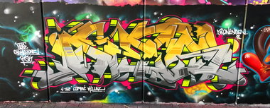 Graffiti Wall - Photo by DETS - rsk, dets, chameleons (2018)