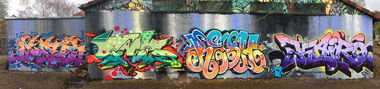 Graffiti Wall - Photo by DETS - stabile, wand, stabile