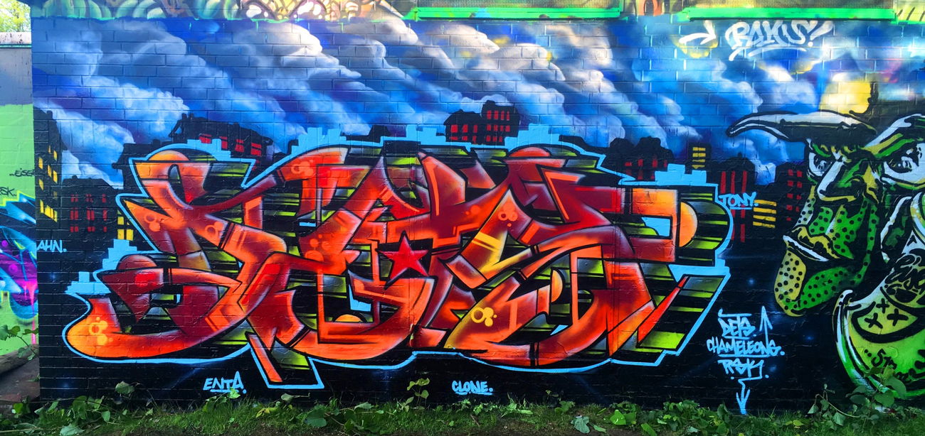 Graffiti Wall - Photo by DETS - dets, chameleons, rsk (2017)