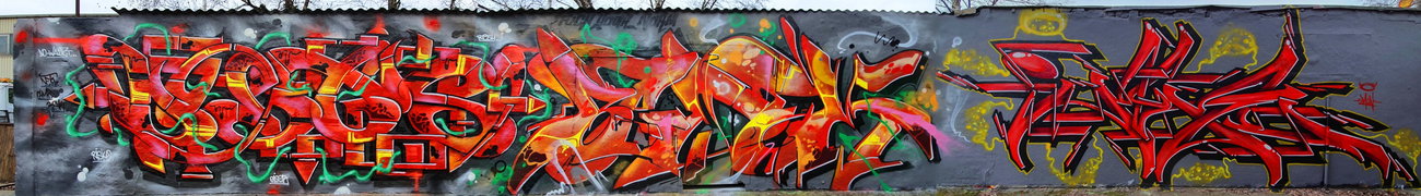 Graffiti Wall - Photo by DETS - chameleons, chms, rsk (2020)
