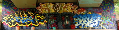 Graffiti Wall - Photo by DETS - aiwa, ahn, dets (2015)