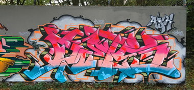 Graffiti Wall - Photo by DETS - dets, chameleons, rsk (2019)