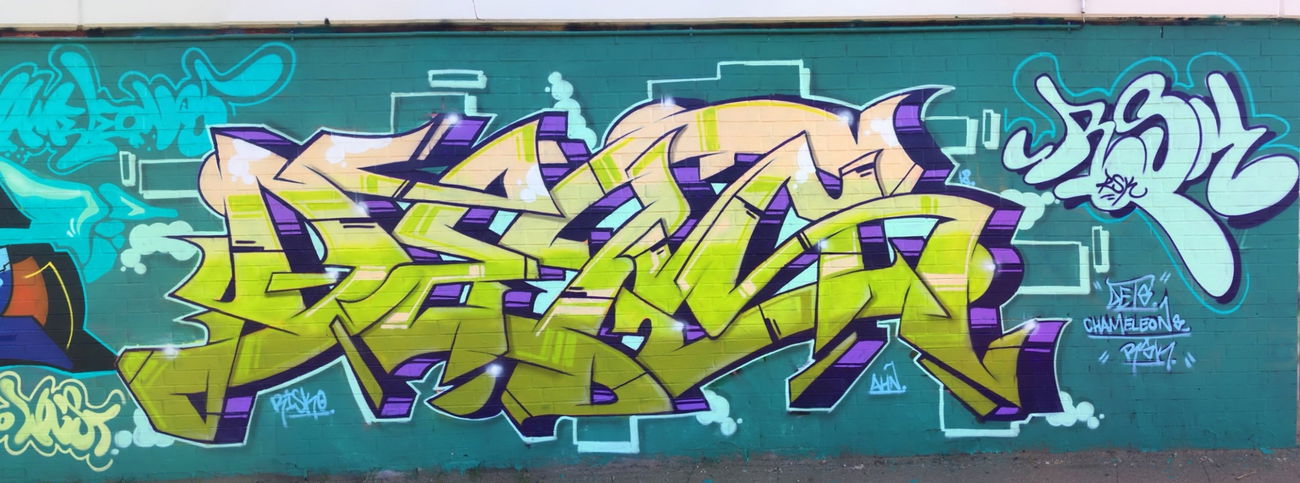 Graffiti Wall - Photo by DETS - dets, chameleons, rsk (2018)