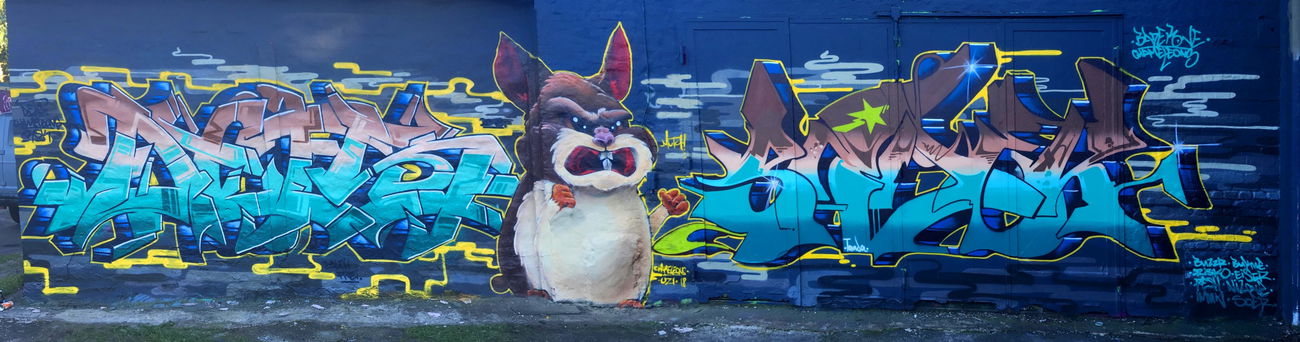 Graffiti Wall - Photo by DETS - rsk, chameleons, dets (2018)