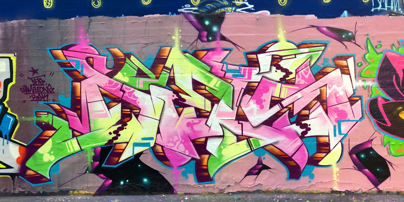 Graffiti Wall - Photo by DETS - dets, rsk, chameleons (2018)