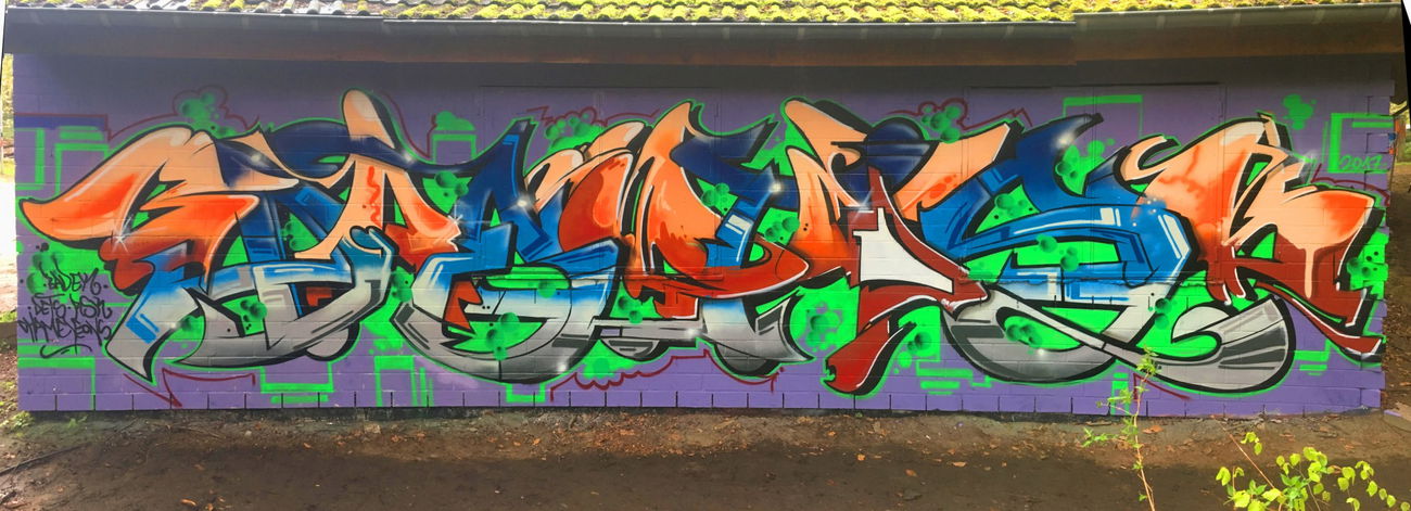 Graffiti Wall - Photo by DETS - BdAeDtEsK, -, chameleons (2017)