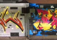 Graffiti Wall - Photo by DETS - risko, -, säbel (2018)